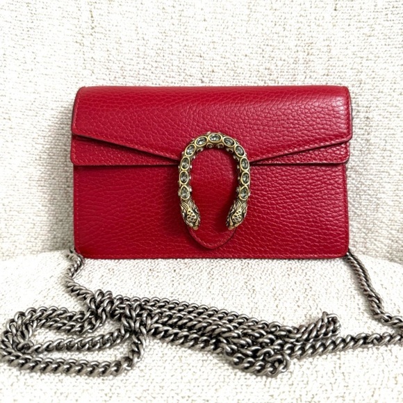 Authentic Gucci Dionysus Mini bag red leather - Picture 1 of 15
